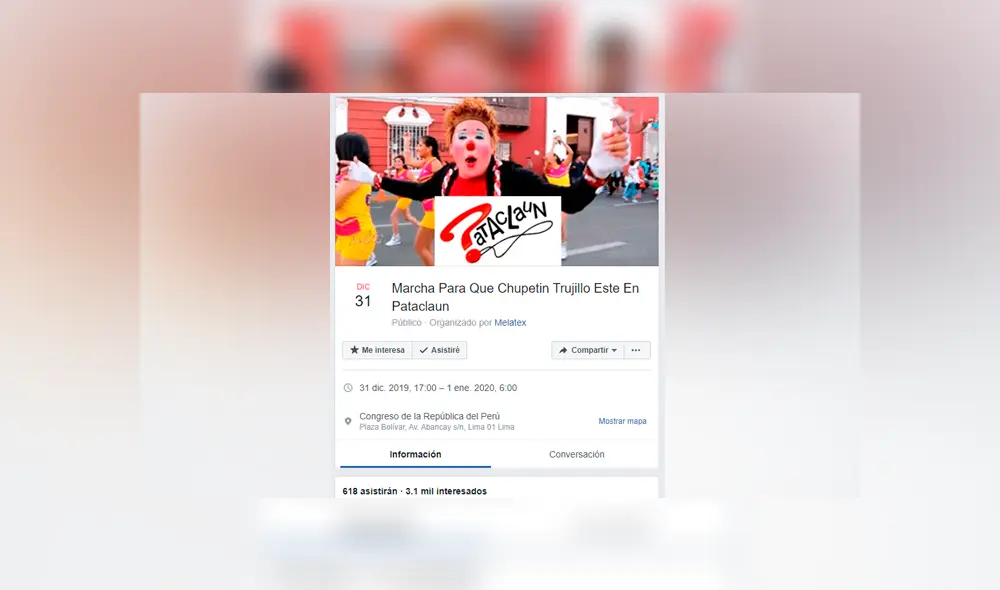 Desliza para ver las fotos del evento en el que buscan convocar a 'Chupetín Trujillo' a Pataclaun.