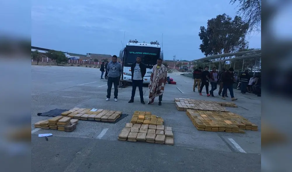 Policía incauta 650 kilos de droga en bus que transportaba a 28 colombianos Policía incauta 650 kilos de droga en bus que transportaba a 28 colombianos