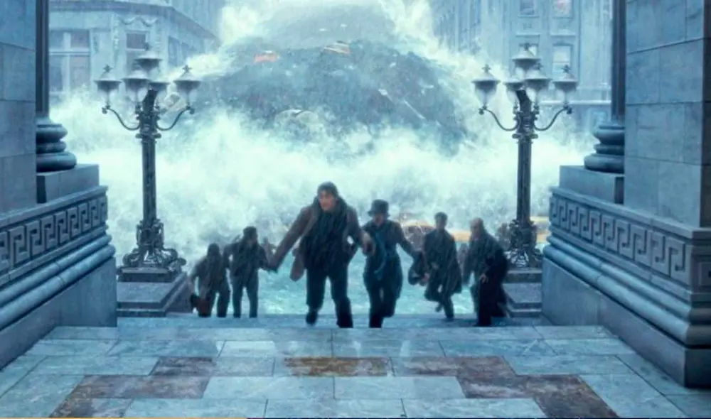 Desliza las imágenes para ver cómo luce una de las locaciones mostradas en la cinta El día después de mañana. Foto: captura de YouTube