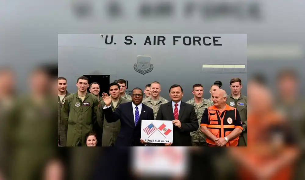 Estados Unidos envió dos aviones Hércules para atender emergencias en el Perú Estados Unidos envió dos aviones Hércules para atender emergencias en el Perú