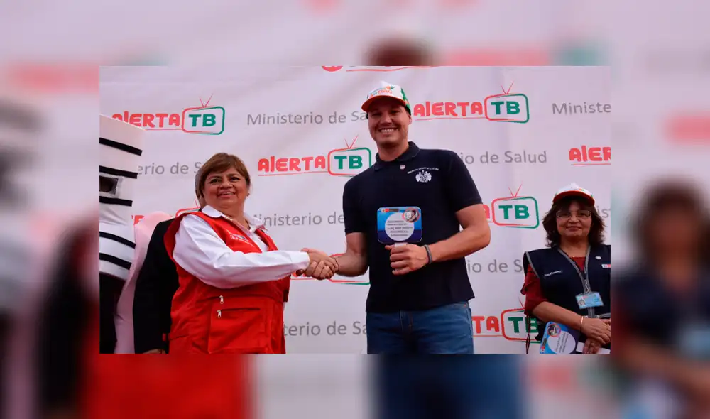 La Victoria: nombran a George Forsyth como embajador de la lucha contra la tuberculosis 