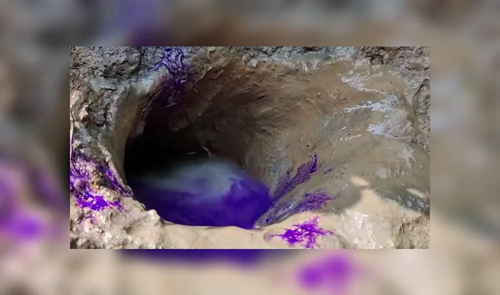 YouTube viral. Letal criatura aparece en misterioso hoyo de barro.