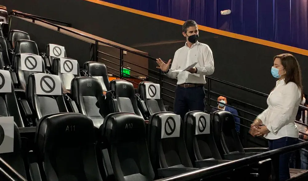 Cines critican distanciamiento entre butacas, que afectaría el aforo. Foto: Anasaci. Cines critican distanciamiento entre butacas, que afectaría el aforo. Foto: Anasaci.