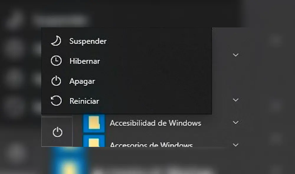 Aunque parecen similares, los botones 'Suspender' e 'Hibernar' tienen diferentes funciones. Foto: La República. Aunque parecen similares, los botones 'Suspender' e 'Hibernar' tienen diferentes funciones. Foto: La República.