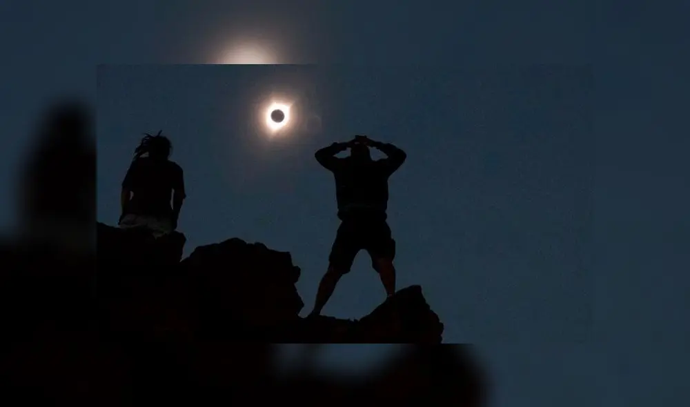 Eclipse solar en Argentina. Foto: difusión.