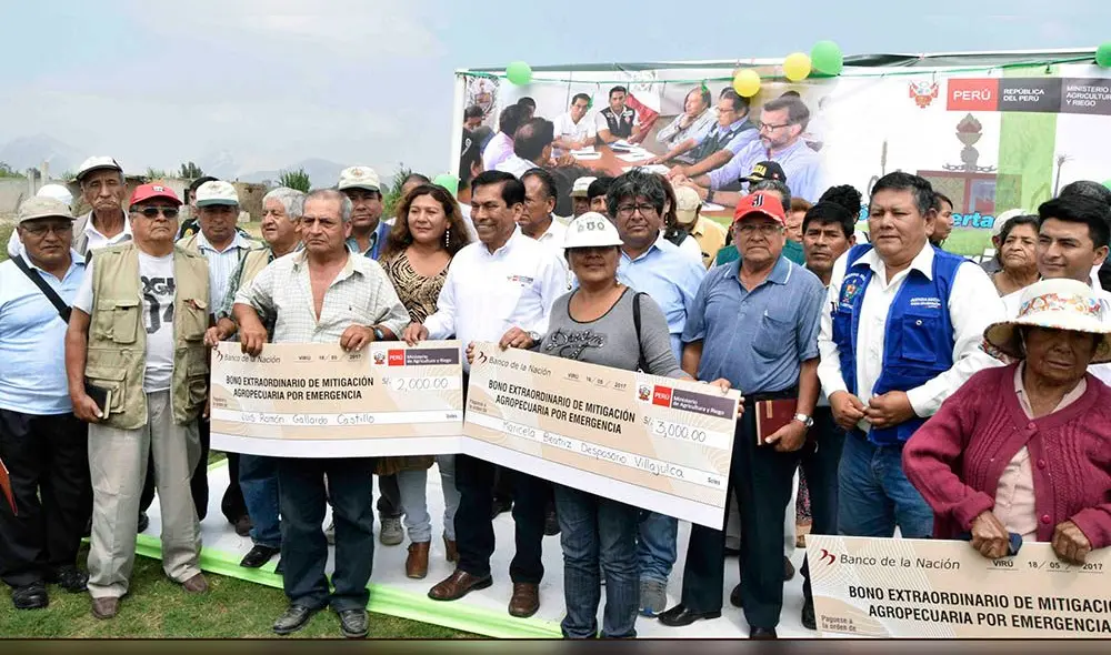 Damnificados por “El Niño” aún no cobran bono agrario Damnificados por “El Niño” aún no cobran bono agrario