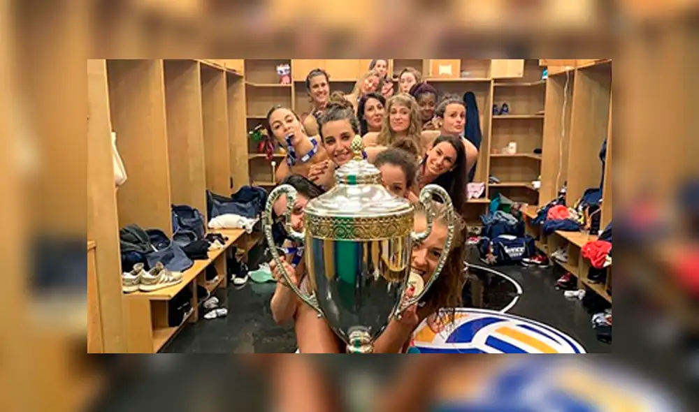 Salieron campeonas de la liga italiana de vóley y lo celebraron con un desnudo [FOTOS]