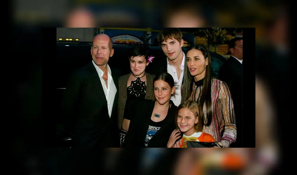 Demi Moore, Ashton Kutcher y Bruce Willis Demi Moore, Ashton Kutcher y Bruce Willis