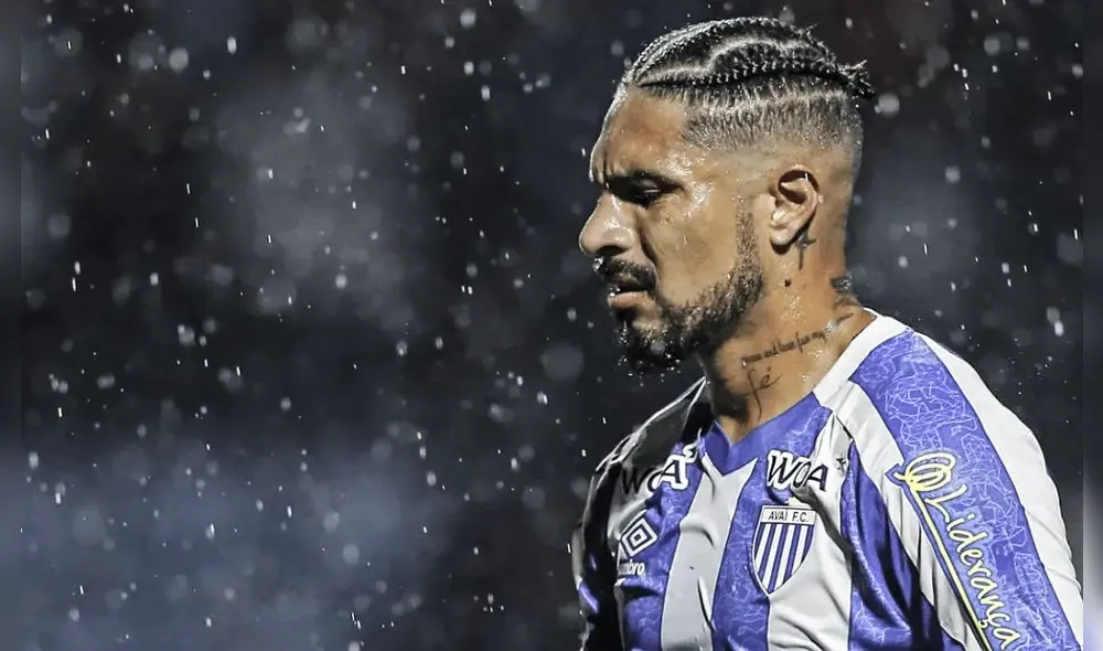 Paolo Guerrero llegó al Avaí a mediados de este año y todavía no anota goles. Foto: Avaí/Twitter