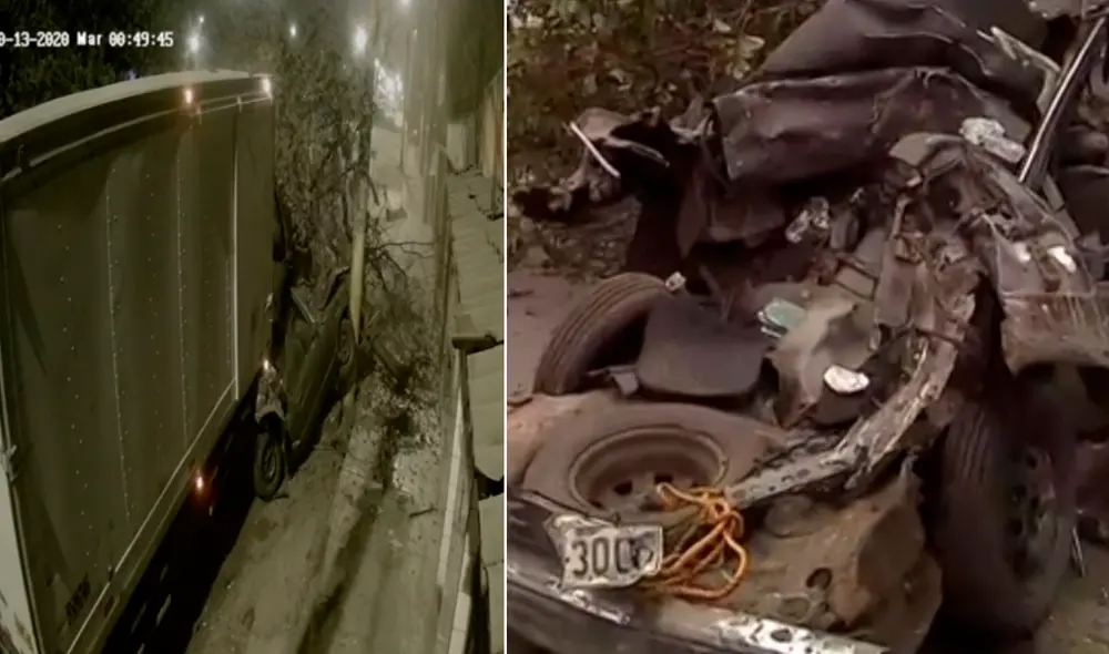 Conductor se dio a la fuga tras el accidente de tránsito. Foto: captura de América TV.