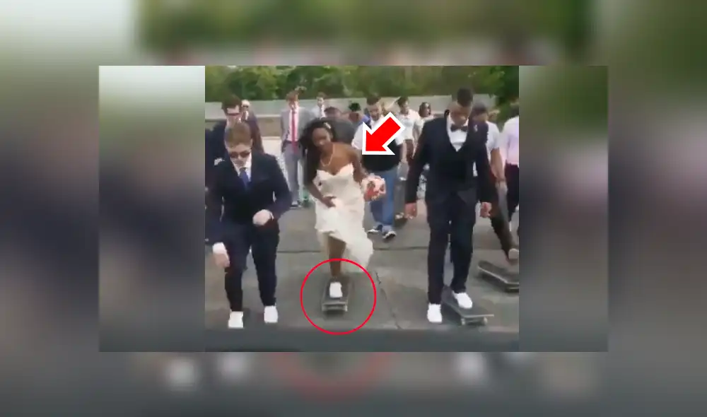Facebook viral: Chica realiza boda extrema sobre ruedas, se tropieza y pasa vergüenza [VIDEO] 