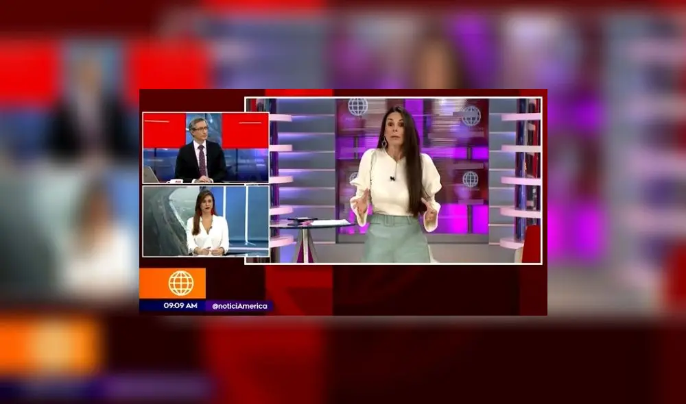 Rebeca Escribens, Federico Salazar y Verónica Linares. Foto: captura América tv Rebeca Escribens, Federico Salazar y Verónica Linares. Foto: captura América tv