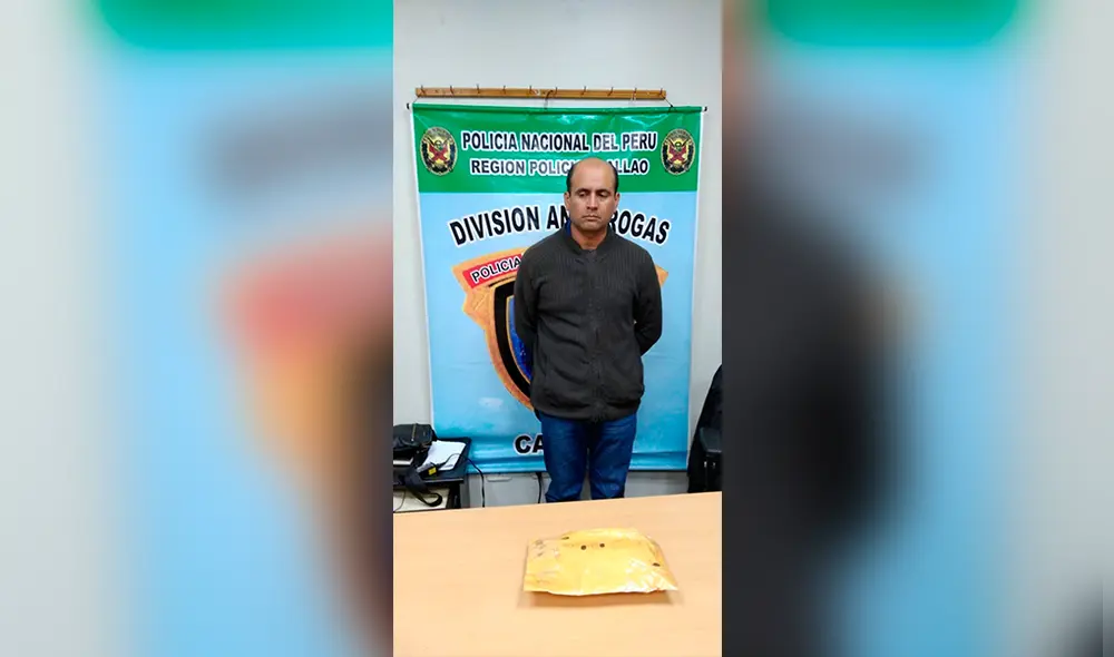 El hombre llevaba la droga camuflada en su cuerpo, a la altura de la pelvis. (Foto: PNP)