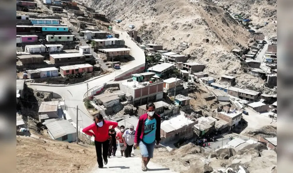 La Agrupación Familiar Virgen del Carmen registra unos 600 moradores. Foto: Luis Paucar.