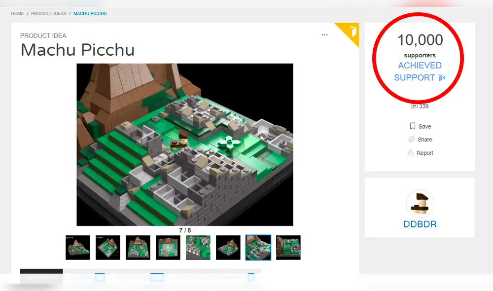 Machu Picchu obtiene el 100% de los votos necesarios para tener su propio set Lego