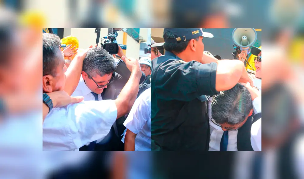 Domingo Pérez fue agredido por simpatizantes de Keiko al salir del penal [VIDEO]