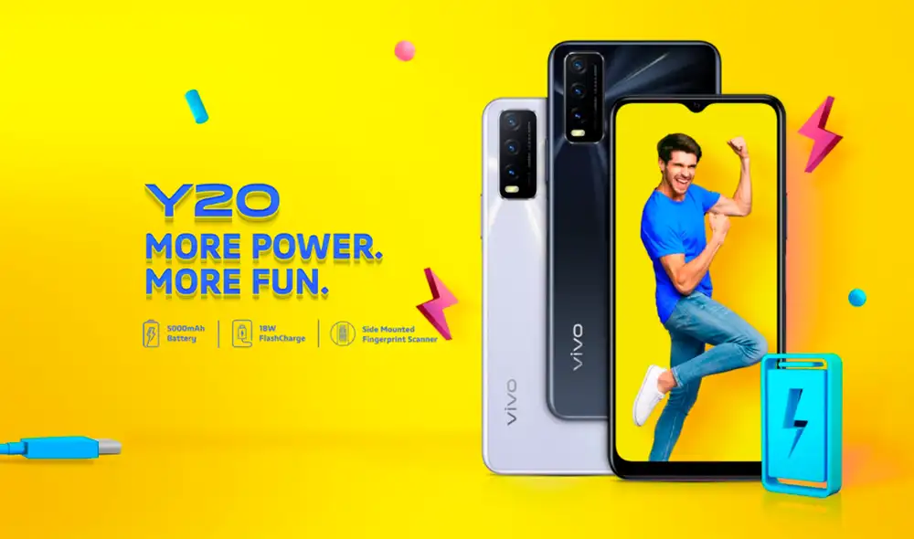 El nuevo Vivo Y20. | Foto: Vivo El nuevo Vivo Y20. | Foto: Vivo