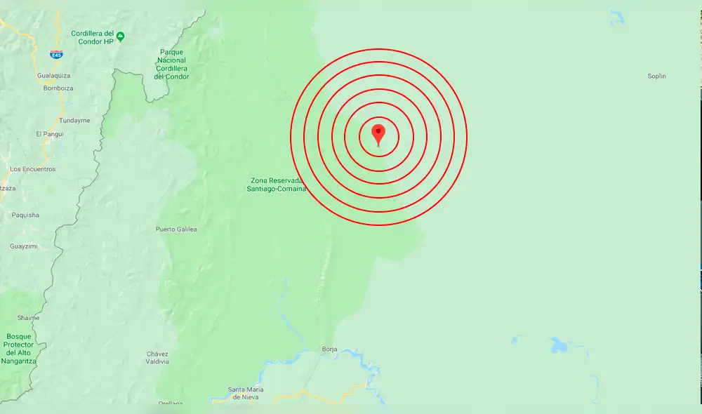 Sismo de 4,4 grados se sintió esta madrugada en Amazonas