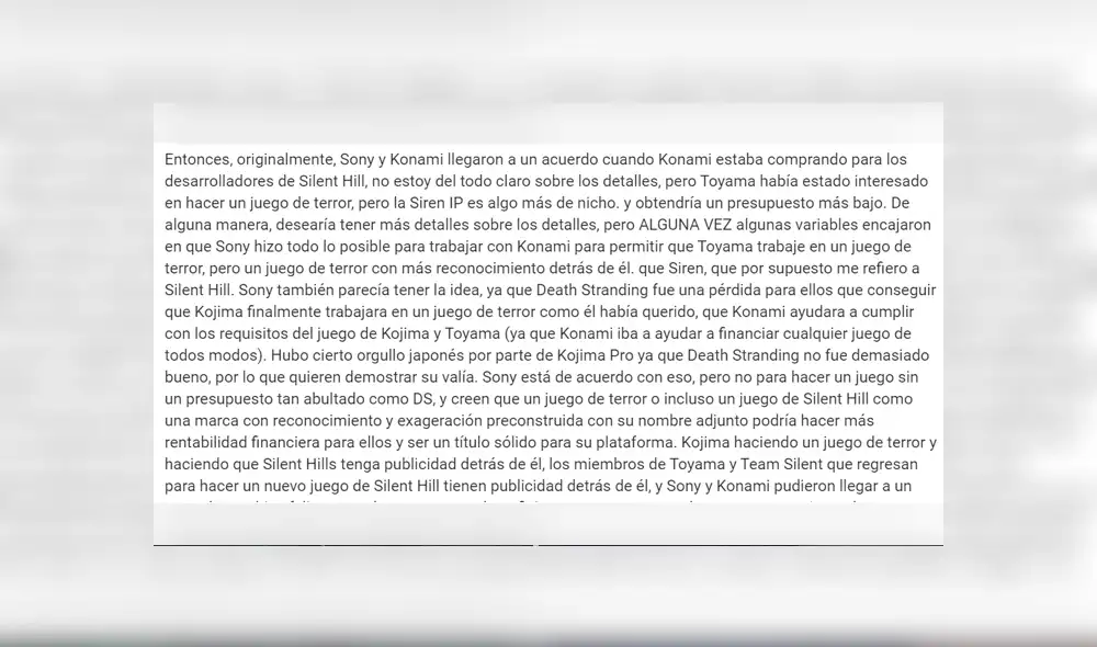 Sony, Death Stranding, Kojima, Konami, Silent Hill