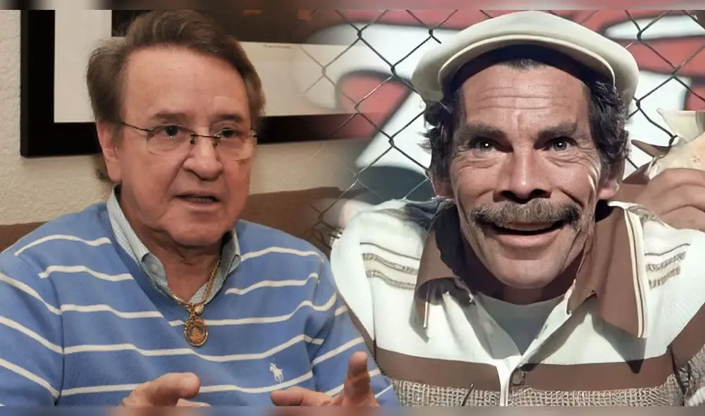 'La vecindad' también sirvió de marco para que Carlos Villagrán entable una gran amistad con el recordado 'Don Ramón'. Foto: composición / La República