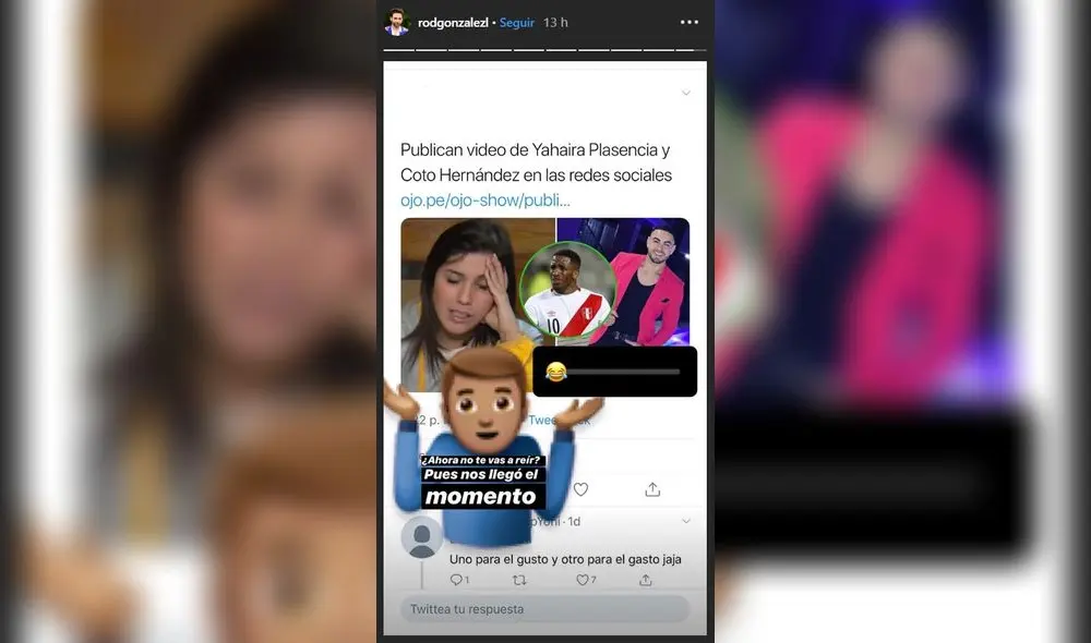 Rodrigo González se ríe del video privado de Yahaira Plasencia en redes sociales