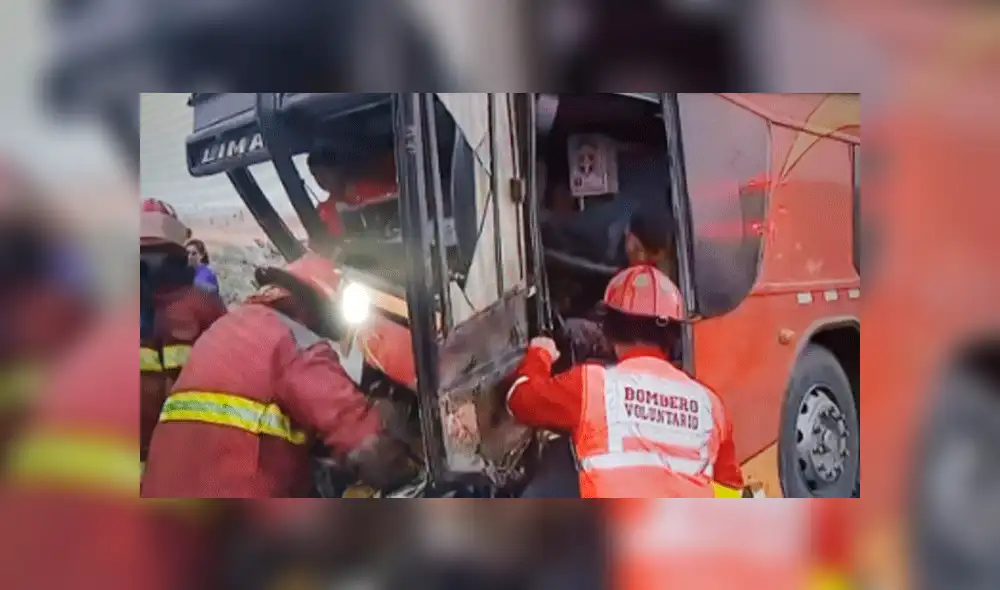 Accidente en Pasamayo: Bus se despistó con 50 personas a bordo [VIDEO]