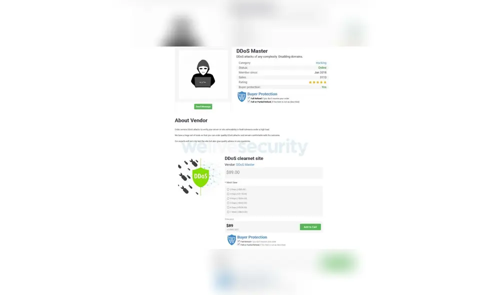 Alquiler de Botnets y ataques DDoS
