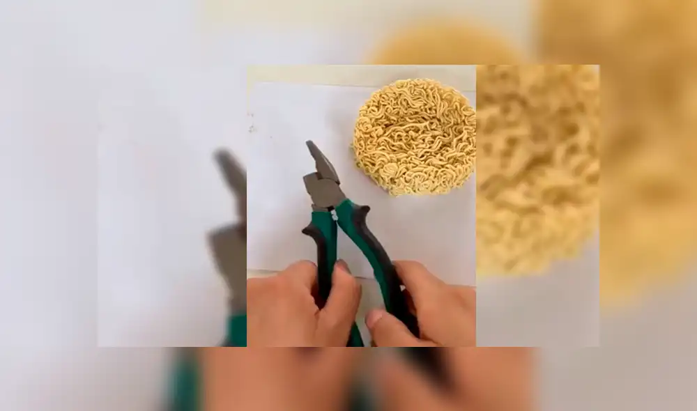 Facebook viral: asiático repara alicate con fideos de sopa instantánea y sorprende a miles