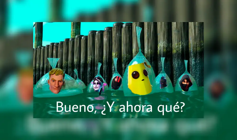 Usuarios de Fortnite se burlan del evento The End con divertidos memes en redes sociales. Desliza a la derecha para ver todas las imágenes. Usuarios de Fortnite se burlan del evento The End con divertidos memes en redes sociales. Desliza a la derecha para ver todas las imágenes.