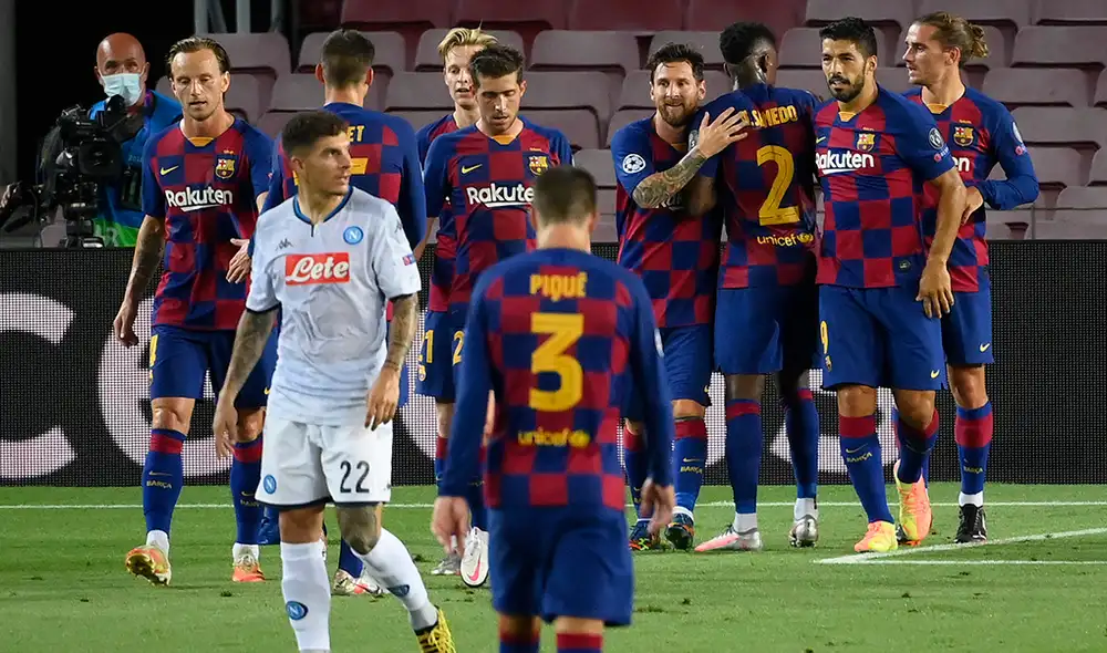 Lionel Messi hizo una gran jugada individual y marcó el segundo gol del Barcelona sobre el Napoli. | Foto: AFP Lionel Messi hizo una gran jugada individual y marcó el segundo gol del Barcelona sobre el Napoli. | Foto: AFP