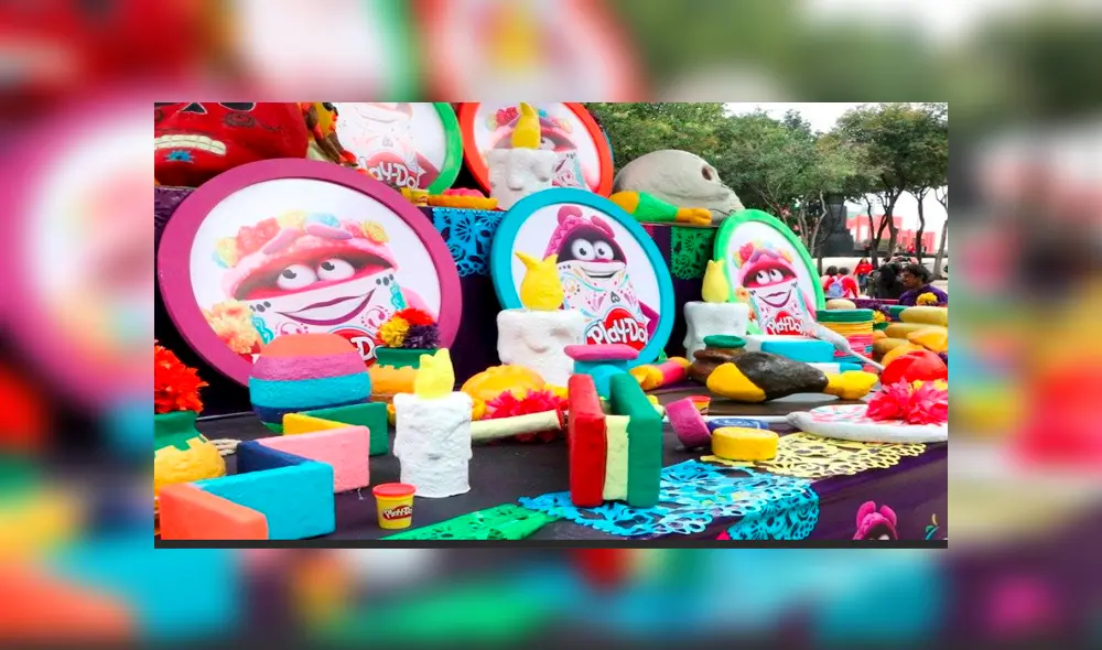 Ofrenda gigante por el Día de los Muertos fue hecha con plastilina [FOTOS]