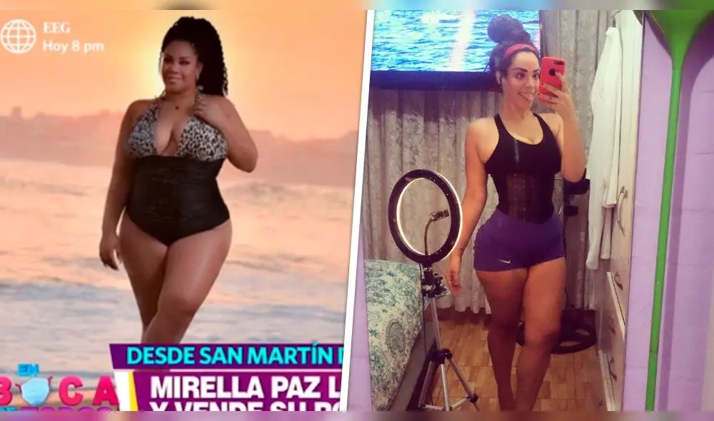 La exconductora de televisión lució su nueva figura al mostrar su nuevo negocio durante el estado de emergencia. Foto: composición La exconductora de televisión lució su nueva figura al mostrar su nuevo negocio durante el estado de emergencia. Foto: composición