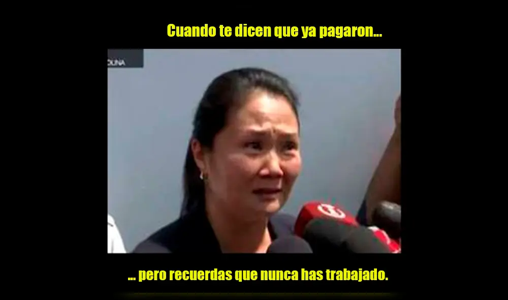 Facebook Viral: Miles de usuarios ironizaron con 'lágrimas' de Keiko Fujimori e hicieron divertidos memes  [FOTOS]