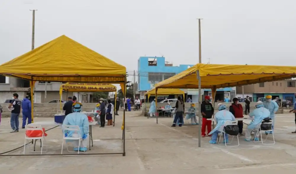 Áncash: detectan 38 casos positivos de COVID-19 en mercado de Chimbote Áncash: detectan 38 casos positivos de COVID-19 en mercado de Chimbote