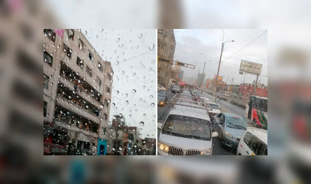 Reportan lluvia en Lima. Foto: Twitter