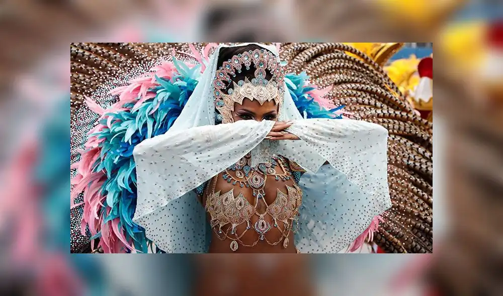 Integrante de la escuela de samba del Grupo Especial Dragões da Real. Foto: EFE