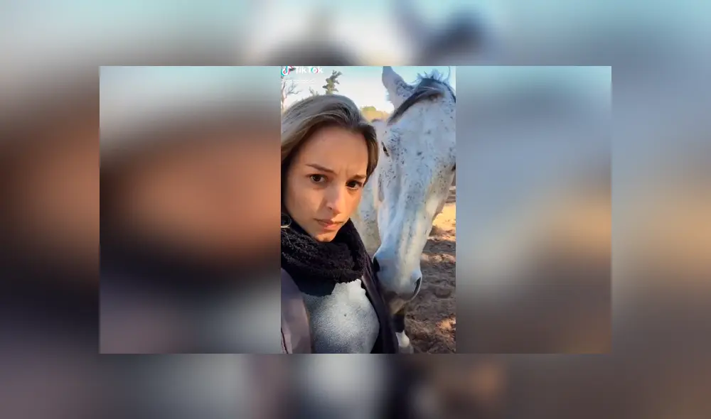 Tiktok viral: intenta tomarse ‘selfie’ con caballo y este tiene efusiva reacción que arruina fotografía