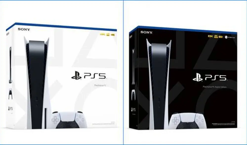 Diferencias entre las versiones de PS5. Foto: Sony Diferencias entre las versiones de PS5. Foto: Sony