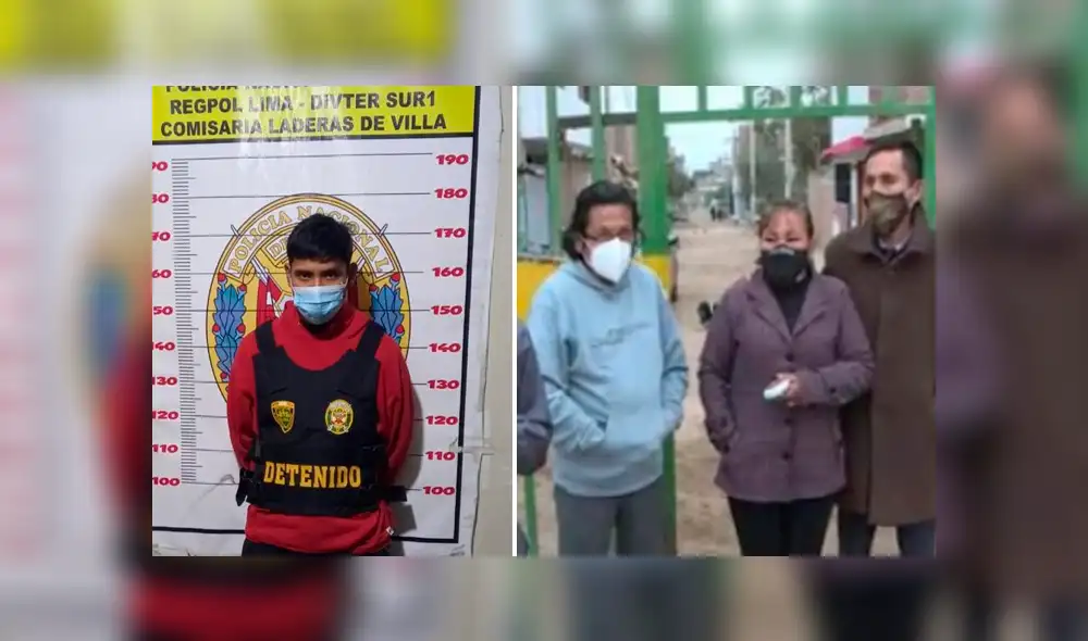 Dos sospechosos fueron detenidos por crimen de joven de 20 años. Foto: Captura /PNP