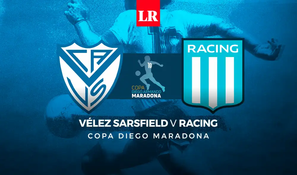 Vélez Sarsfield enfrenta a Racing por la Copa Diego Maradona. Foto: Composición Fabrizio Oviedo/La República