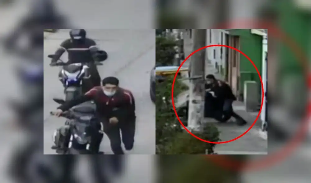 Delincuente roba motocicleta de Policía. Créditos: América.