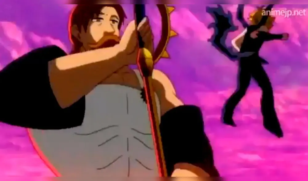 El capítulo 12 de la tercera temporada dio comienzo a la épica batalla entre Meliodas y Escanor. Foto: Captura El capítulo 12 de la tercera temporada dio comienzo a la épica batalla entre Meliodas y Escanor. Foto: Captura