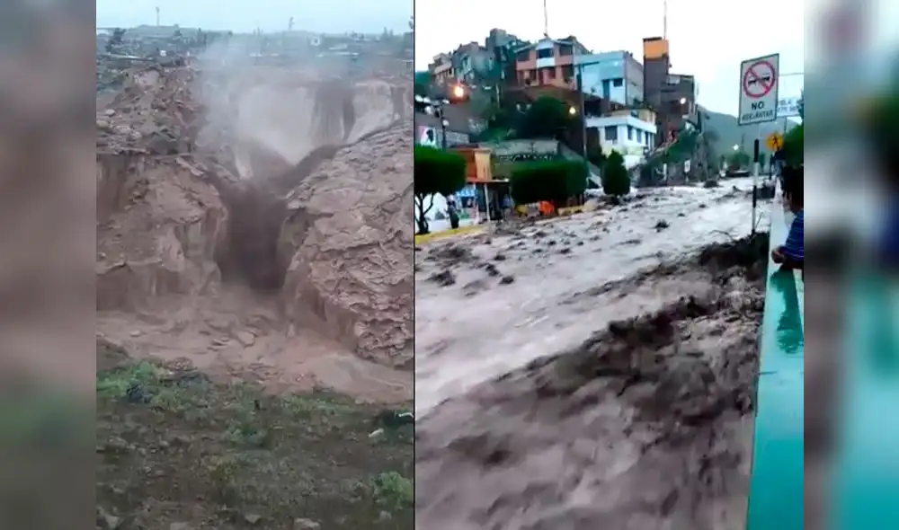 Fuertes lluvias provocaron ingreso de huaicos en Arequipa