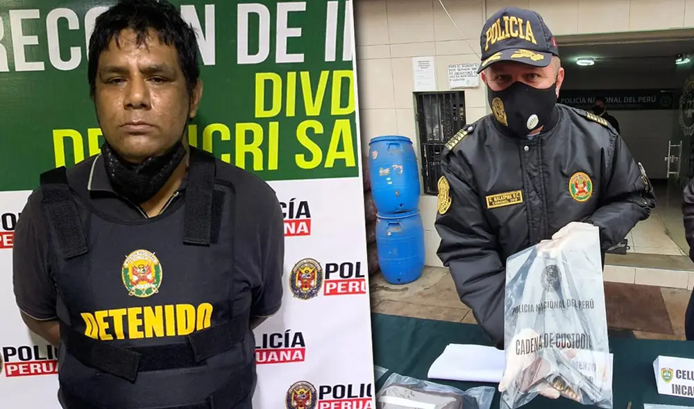 PNP muestra incautación / Detenido con armas de guerra para venta ilegal | Créditos: María Pía Ponce/URPI-GLR PNP muestra incautación / Detenido con armas de guerra para venta ilegal | Créditos: María Pía Ponce/URPI-GLR