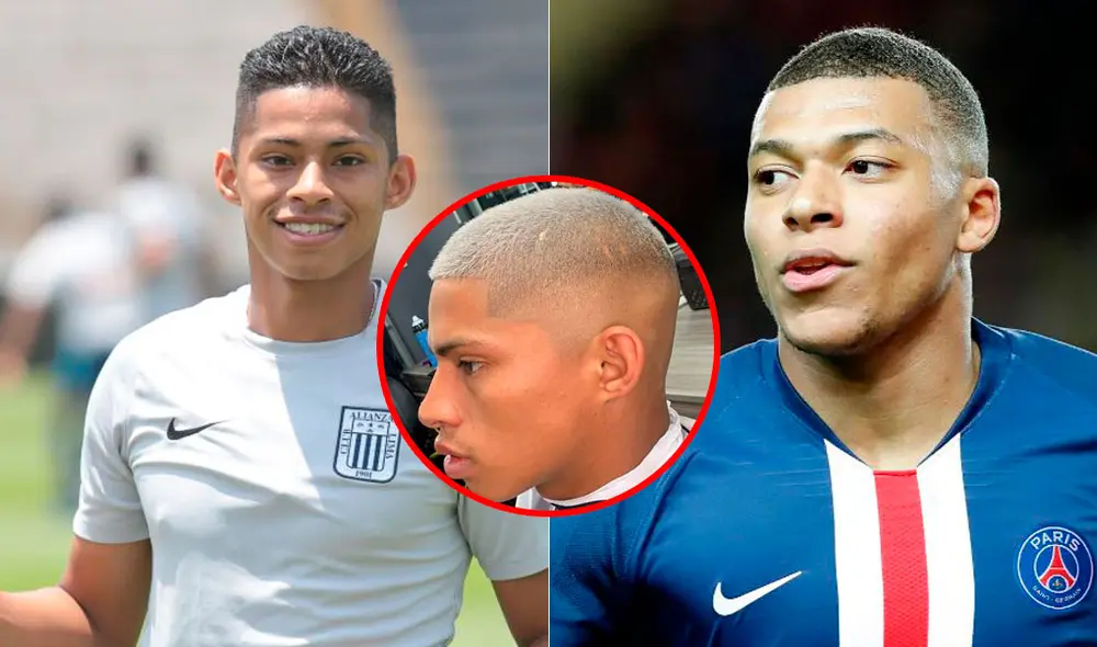 Kevin Quevedo luce un look parecido al de Mbappé. Foto: Instagram Kevin Quevedo luce un look parecido al de Mbappé. Foto: Instagram