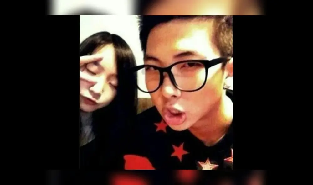 Líder de BTS, RM, junto a su hermana.