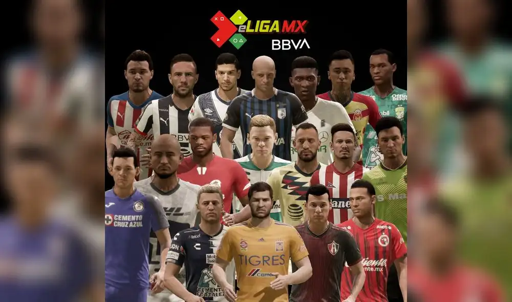 La eLiga MX incluirá a tres jugadores representantes de cada club. (Foto: @LigaBBVAMX)