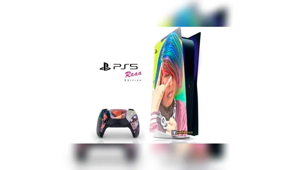 PS5 Raaa Edition, fue creado por fan y se hace viral en redes sociales. Foto: Facebook. PS5 Raaa Edition, fue creado por fan y se hace viral en redes sociales. Foto: Facebook.