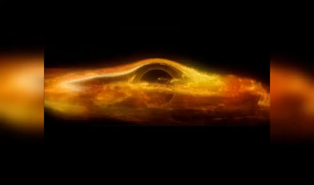 El agujero negro del centro de nuestra galaxia será grabado a colores. Imagen: EHT.