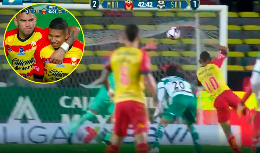 Edison Flores marcó un golazo y una asistencia en el partido entre Monarcas Morelia y Santos Laguna por Liga MX. | Foto: TV Azteca Edison Flores marcó un golazo y una asistencia en el partido entre Monarcas Morelia y Santos Laguna por Liga MX. | Foto: TV Azteca